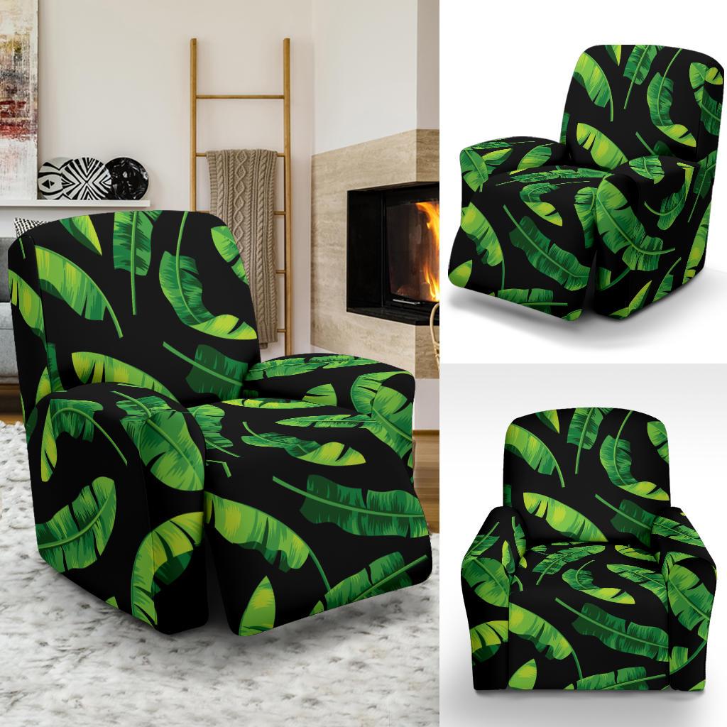 Banana Leaf Pattern Print Design BL02 Recliner Slipcover-JORJUNE.COM
