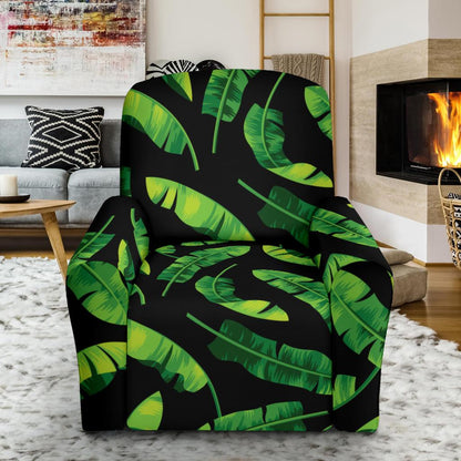 Banana Leaf Pattern Print Design BL02 Recliner Slipcover-JORJUNE.COM