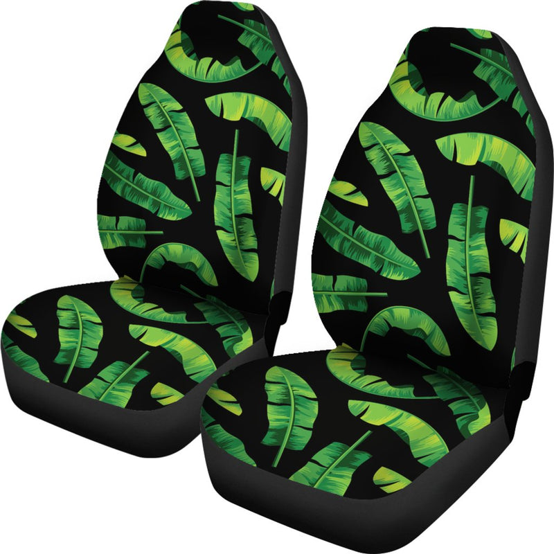 Banana Leaf Pattern Print Design BL02 Universal Fit Car Seat Covers