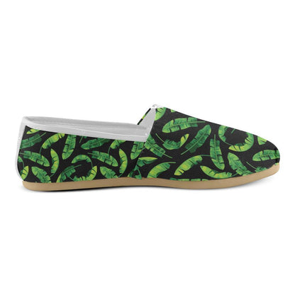 Banana Leaf Pattern Print Design BL02 Women Casual Shoes-JorJune.com