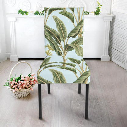 Banana Leaf Pattern Print Design BL03 Dining Chair Slipcover-JORJUNE.COM