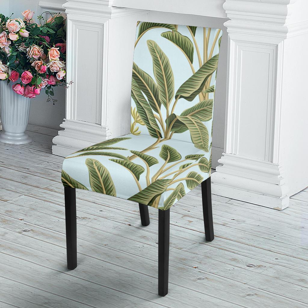 Banana Leaf Pattern Print Design BL03 Dining Chair Slipcover-JORJUNE.COM