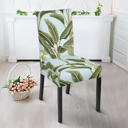 Banana Leaf Pattern Print Design BL03 Dining Chair Slipcover-JORJUNE.COM
