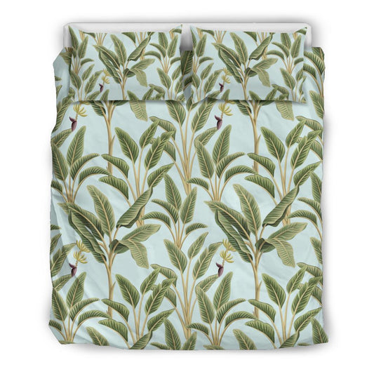 Banana Leaf Pattern Print Design BL03 Duvet Cover Bedding Set-JORJUNE.COM