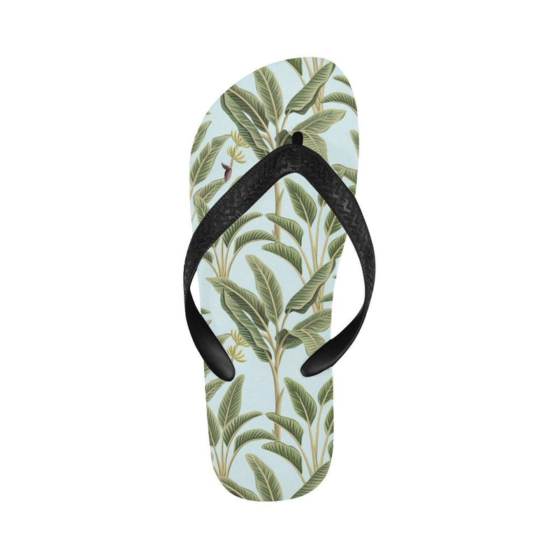 Banana Leaf Pattern Print Design BL03 Flip Flops-JorJune