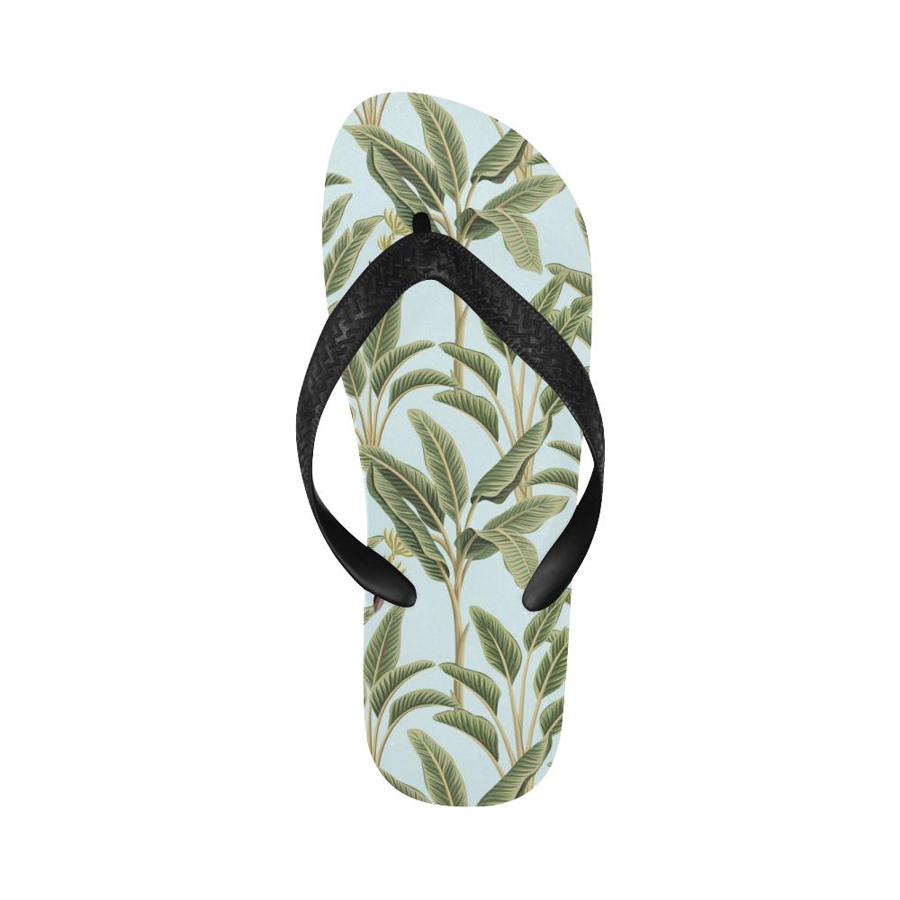 Banana Leaf Pattern Print Design BL03 Flip Flops-JorJune