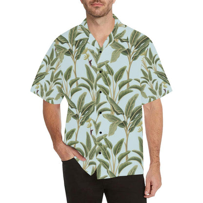 Banana Leaf Pattern Print Design BL03 Men Hawaiian Shirt-JorJune