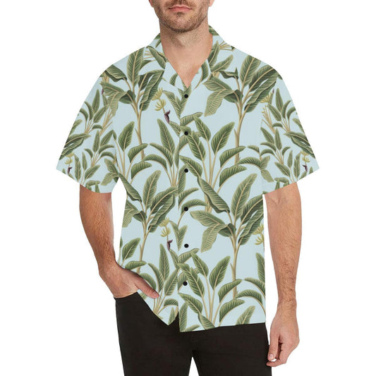 Banana Leaf Pattern Print Design BL03 Men Hawaiian Shirt-JorJune
