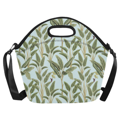 Banana Leaf Pattern Print Design BL03 Neoprene Lunch Bag-JorJune