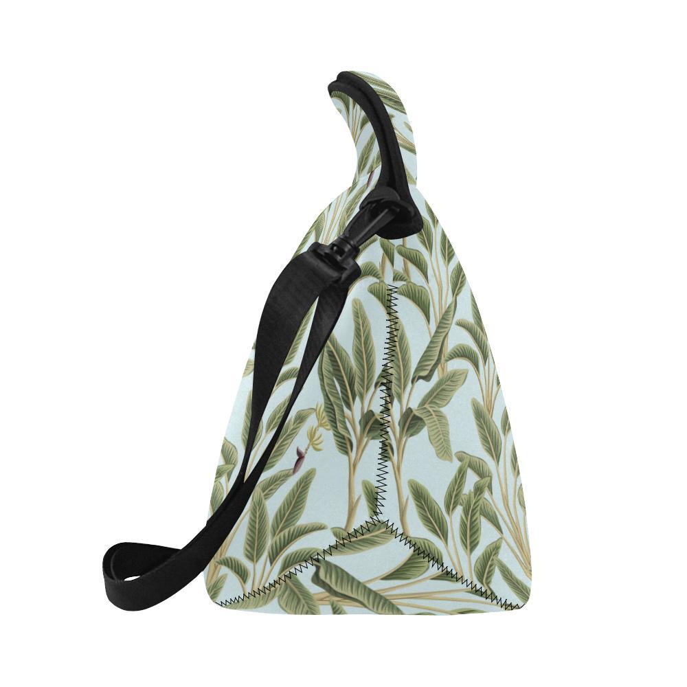 Banana Leaf Pattern Print Design BL03 Neoprene Lunch Bag-JorJune