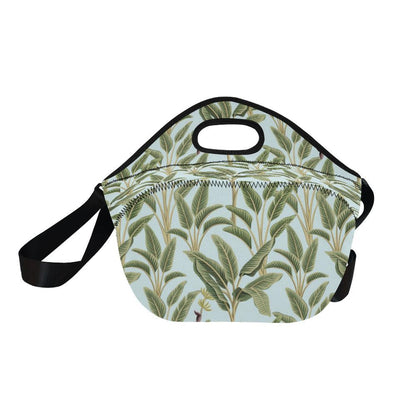 Banana Leaf Pattern Print Design BL03 Neoprene Lunch Bag-JorJune