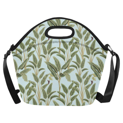 Banana Leaf Pattern Print Design BL03 Neoprene Lunch Bag-JorJune