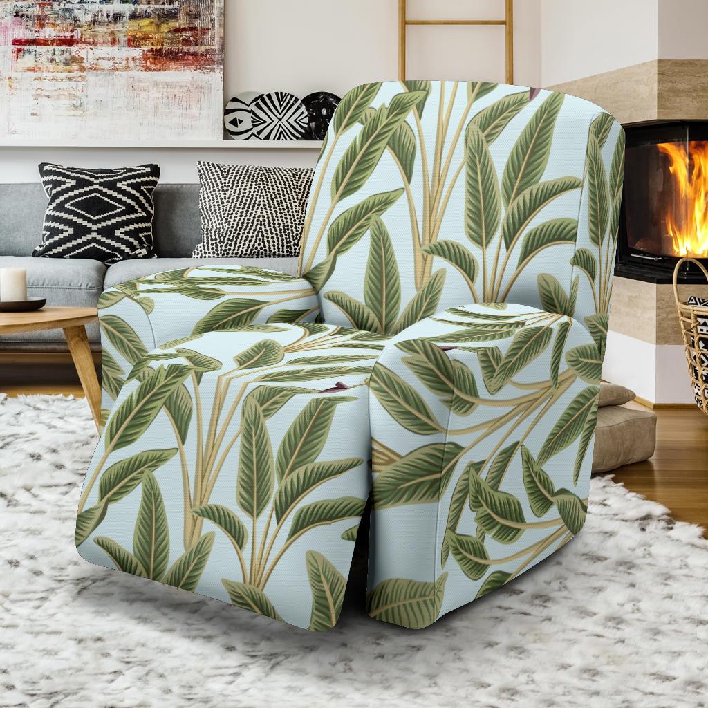 Banana Leaf Pattern Print Design BL03 Recliner Slipcover-JORJUNE.COM