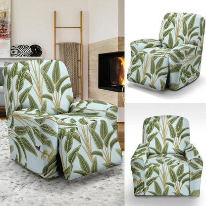 Banana Leaf Pattern Print Design BL03 Recliner Slipcover-JORJUNE.COM