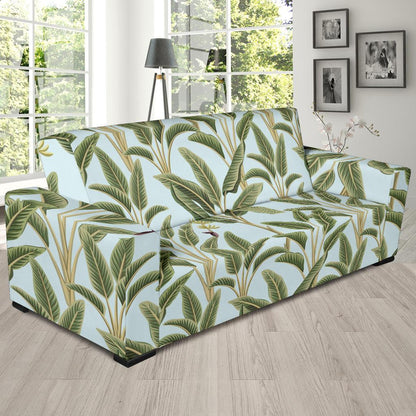Banana Leaf Pattern Print Design BL03 Sofa Slipcover-JORJUNE.COM