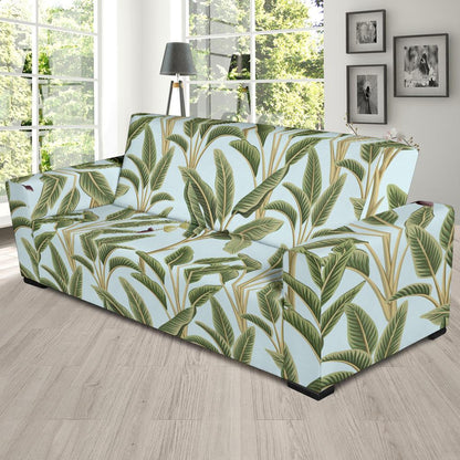Banana Leaf Pattern Print Design BL03 Sofa Slipcover-JORJUNE.COM