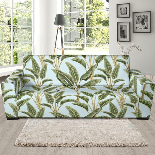 Banana Leaf Pattern Print Design BL03 Sofa Slipcover-JORJUNE.COM