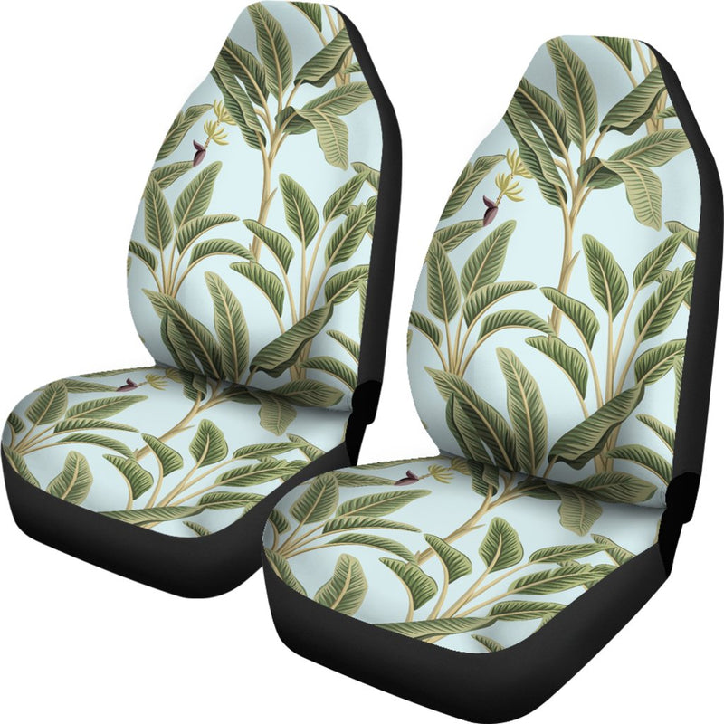 Banana Leaf Pattern Print Design BL03 Universal Fit Car Seat Covers