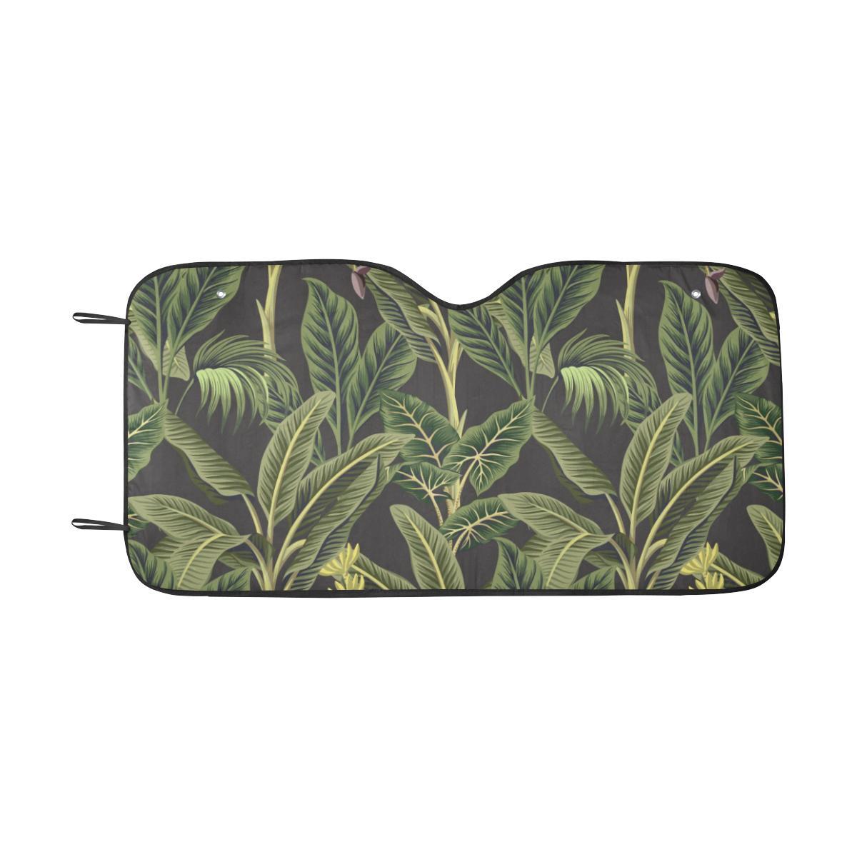 Banana Leaf Pattern Print Design BL04 Car Sun Shade-JorJune