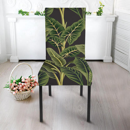 Banana Leaf Pattern Print Design BL04 Dining Chair Slipcover-JORJUNE.COM