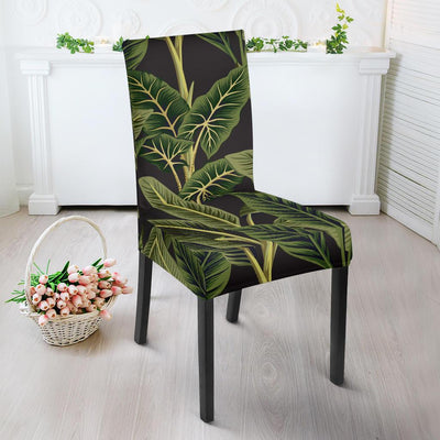 Banana Leaf Pattern Print Design BL04 Dining Chair Slipcover-JORJUNE.COM