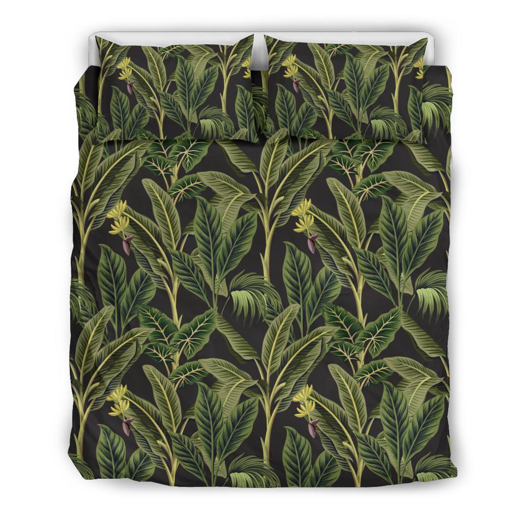 Banana Leaf Pattern Print Design BL04 Duvet Cover Bedding Set-JORJUNE.COM
