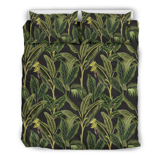 Banana Leaf Pattern Print Design BL04 Duvet Cover Bedding Set-JORJUNE.COM