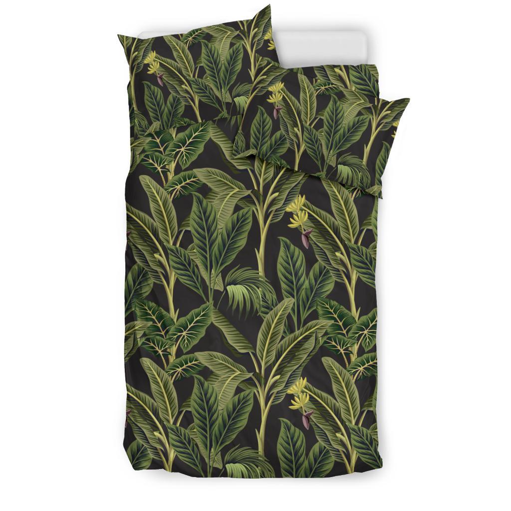 Banana Leaf Pattern Print Design BL04 Duvet Cover Bedding Set-JORJUNE.COM