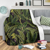 Banana Leaf Pattern Print Design BL04 Fleece Blankete