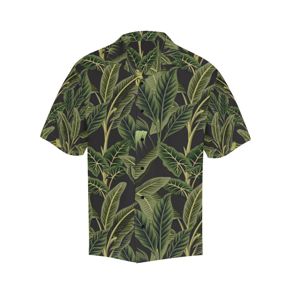 Banana Leaf Pattern Print Design BL04 Men Hawaiian Shirt-JorJune