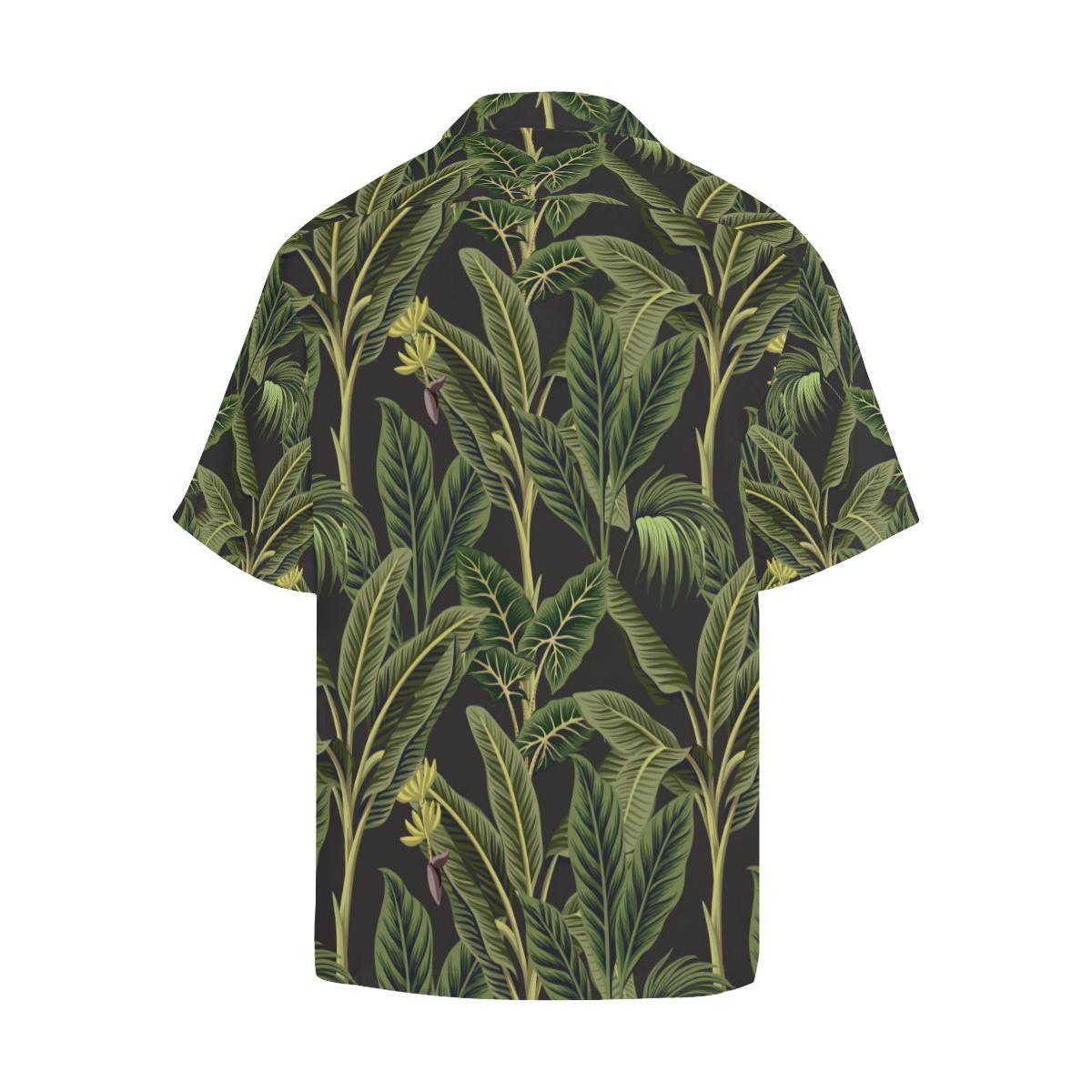 Banana Leaf Pattern Print Design BL04 Men Hawaiian Shirt-JorJune