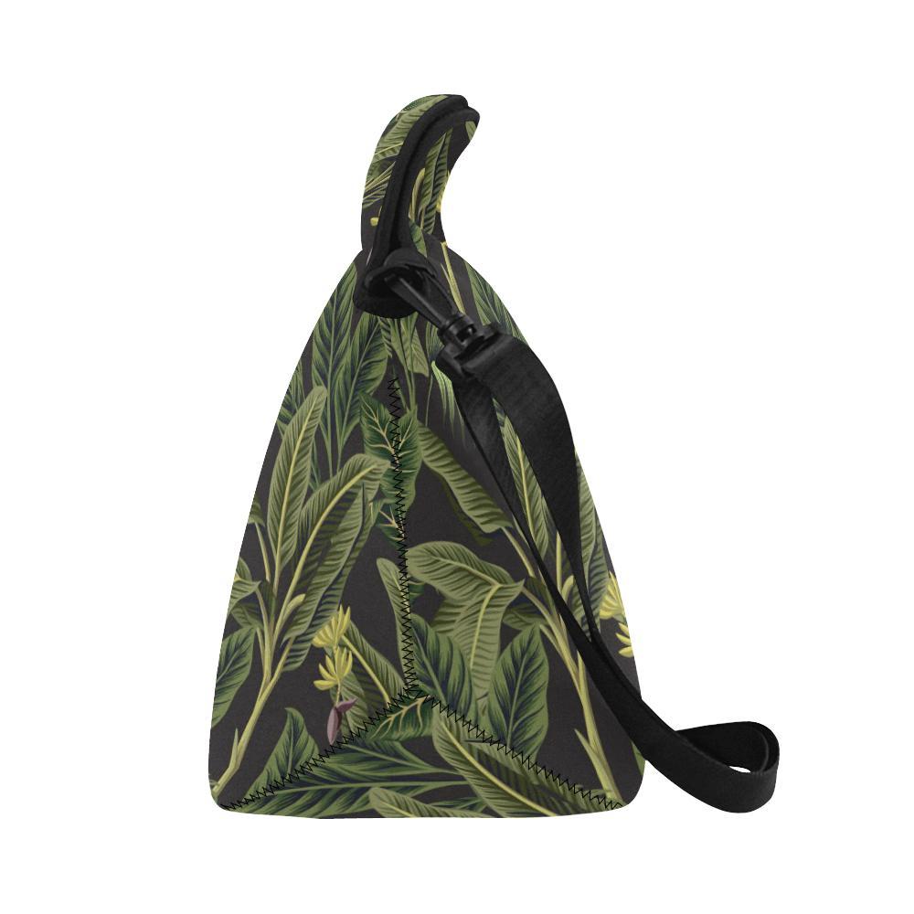 Banana Leaf Pattern Print Design BL04 Neoprene Lunch Bag-JorJune