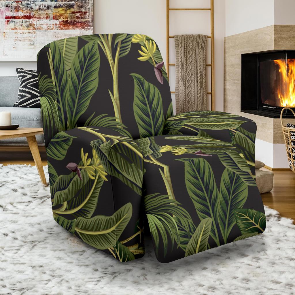 Banana Leaf Pattern Print Design BL04 Recliner Slipcover-JORJUNE.COM