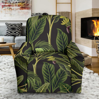 Banana Leaf Pattern Print Design BL04 Recliner Slipcover-JORJUNE.COM