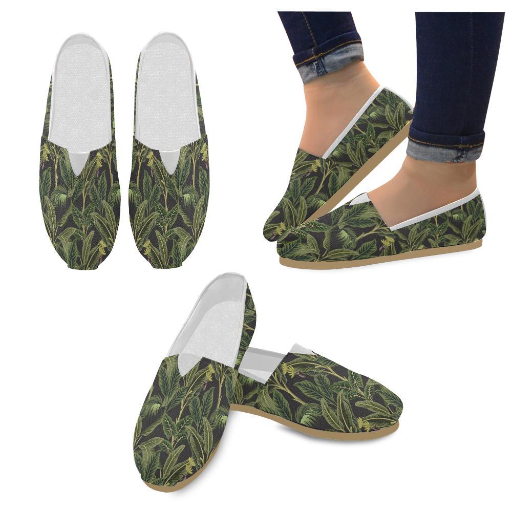 Banana Leaf Pattern Print Design BL04 Women Casual Shoes-JorJune.com