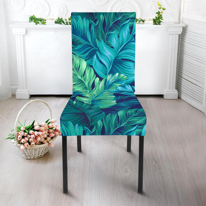Banana Leaf Pattern Print Design BL05 Dining Chair Slipcover-JORJUNE.COM