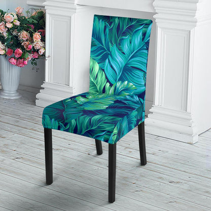 Banana Leaf Pattern Print Design BL05 Dining Chair Slipcover-JORJUNE.COM