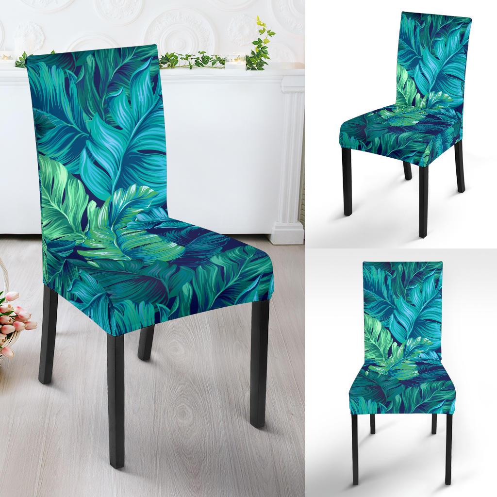Banana Leaf Pattern Print Design BL05 Dining Chair Slipcover-JORJUNE.COM