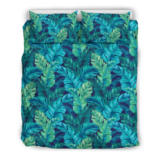 Banana Leaf Pattern Print Design BL05 Duvet Cover Bedding Set-JORJUNE.COM