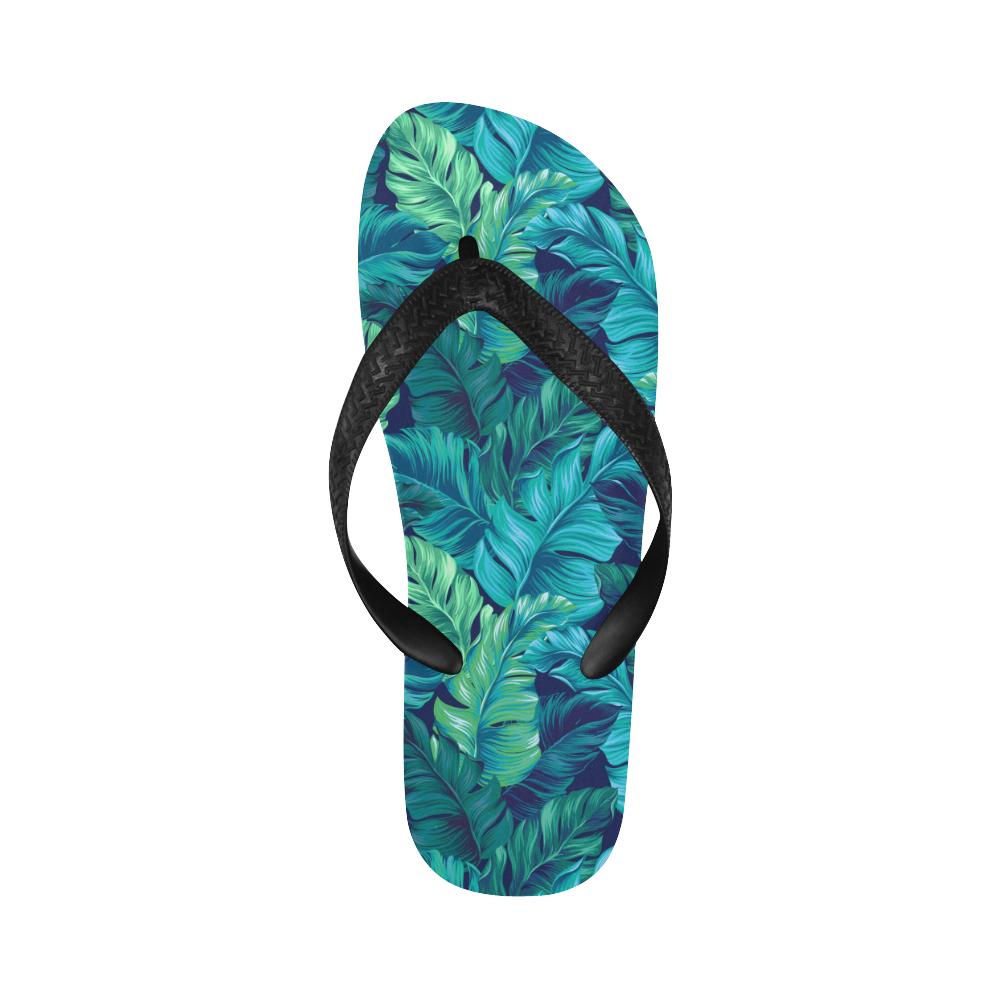Banana Leaf Pattern Print Design BL05 Flip Flops-JorJune