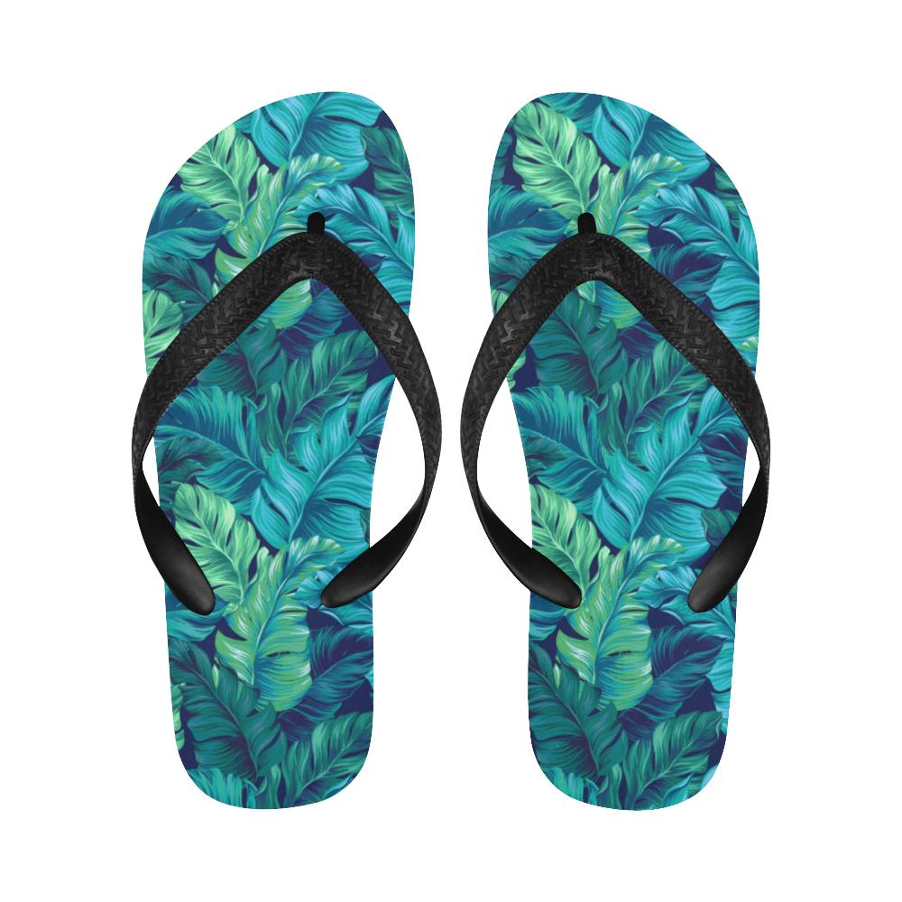 Banana Leaf Pattern Print Design BL05 Flip Flops-JorJune