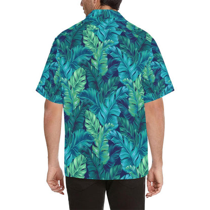 Banana Leaf Pattern Print Design BL05 Men Hawaiian Shirt-JorJune
