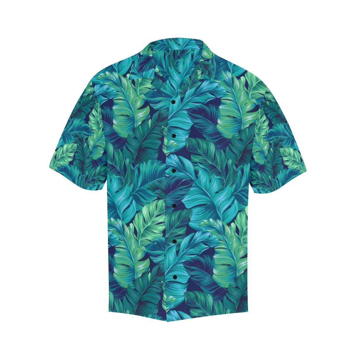 Banana Leaf Pattern Print Design BL05 Men Hawaiian Shirt-JorJune