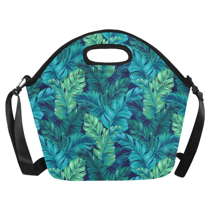 Banana Leaf Pattern Print Design BL05 Neoprene Lunch Bag-JorJune