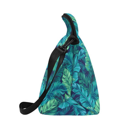 Banana Leaf Pattern Print Design BL05 Neoprene Lunch Bag-JorJune