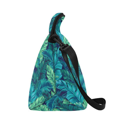 Banana Leaf Pattern Print Design BL05 Neoprene Lunch Bag-JorJune