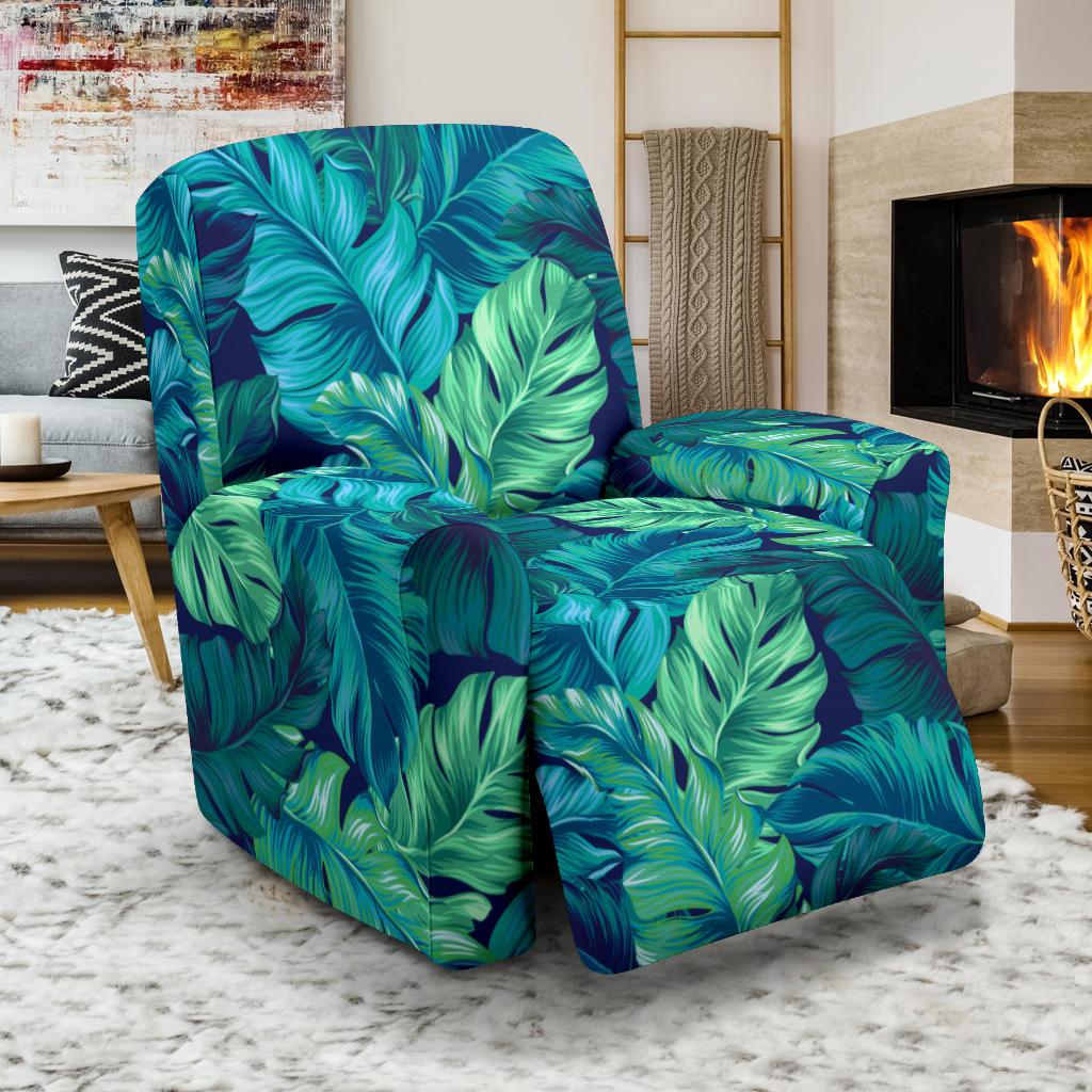 Banana Leaf Pattern Print Design BL05 Recliner Slipcover-JORJUNE.COM