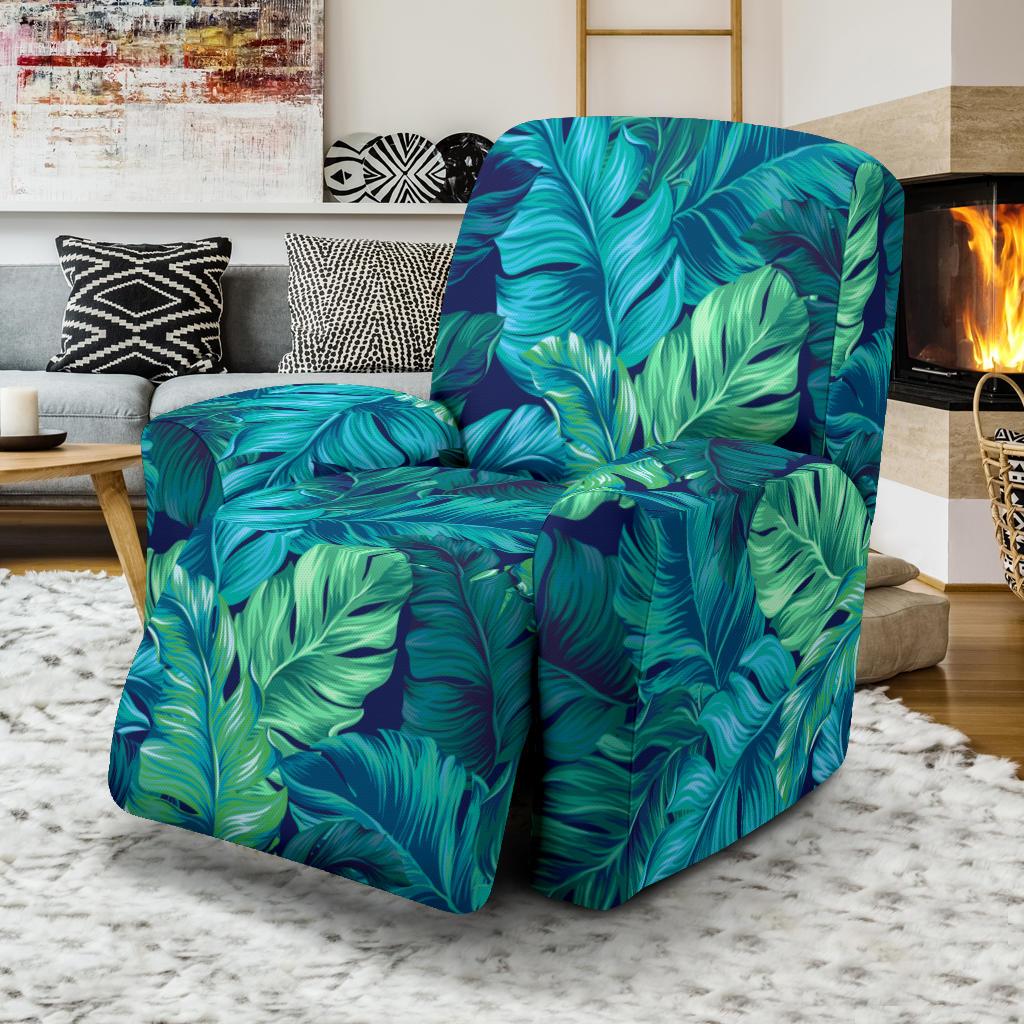 Banana Leaf Pattern Print Design BL05 Recliner Slipcover-JORJUNE.COM