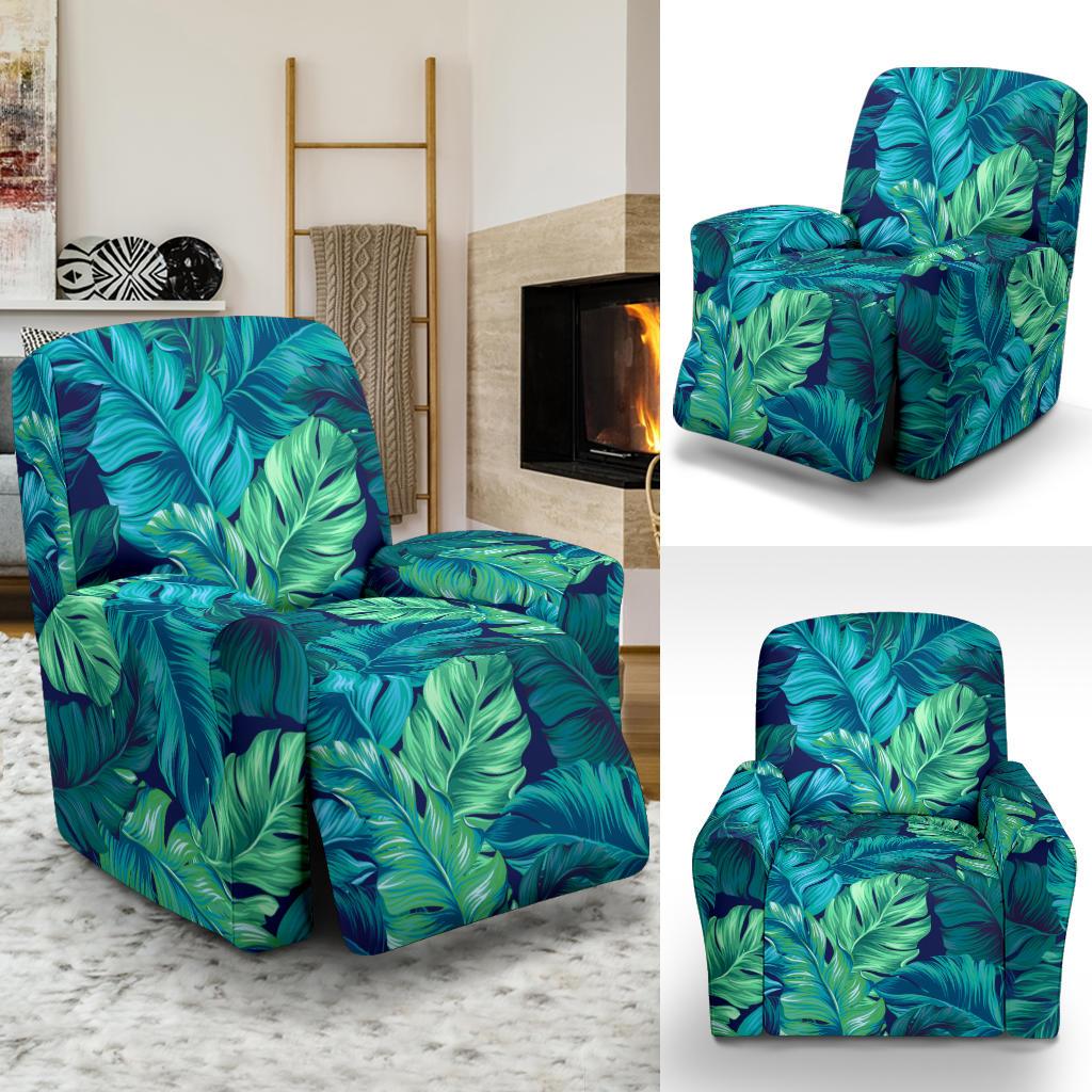 Banana Leaf Pattern Print Design BL05 Recliner Slipcover-JORJUNE.COM