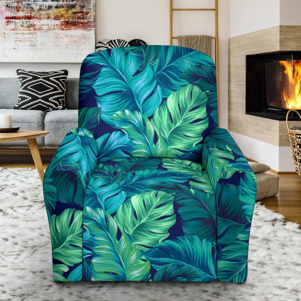 Banana Leaf Pattern Print Design BL05 Recliner Slipcover-JORJUNE.COM